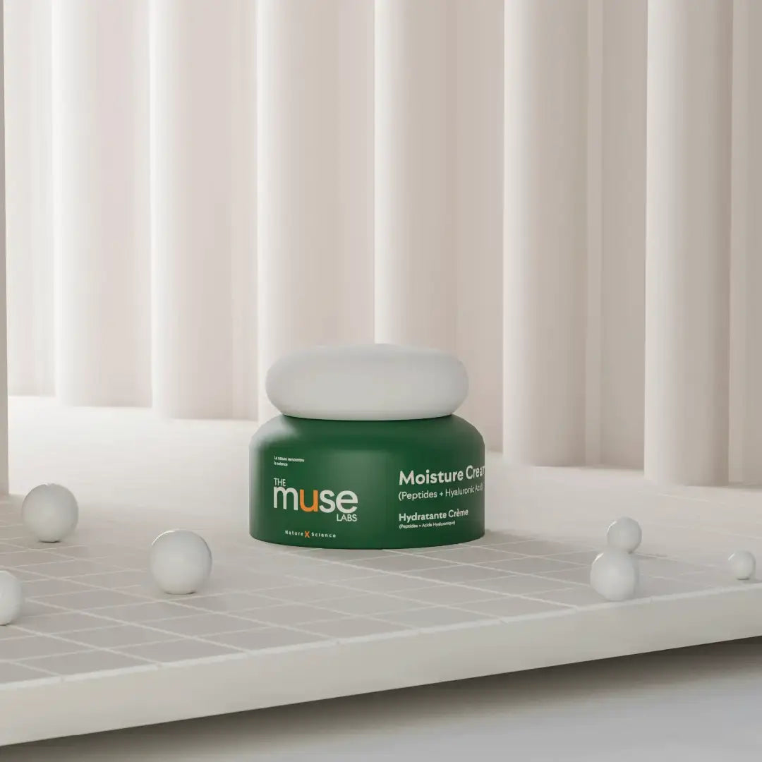 Moisture Cream | Peptide + Hyaluronic Acid | The Muse Labs