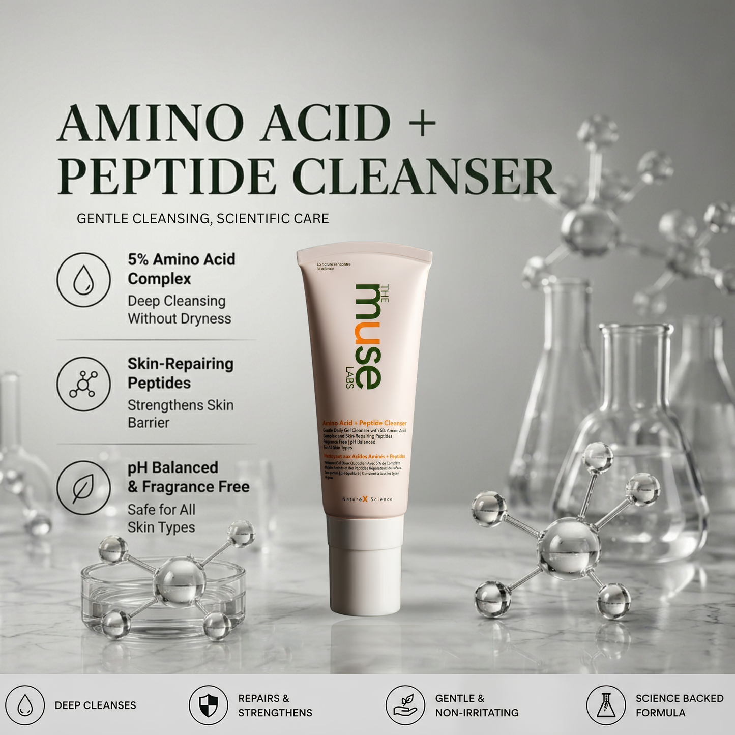 Amino Acid + Peptide Cleanser